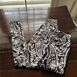 Black and White Free People leggings size S